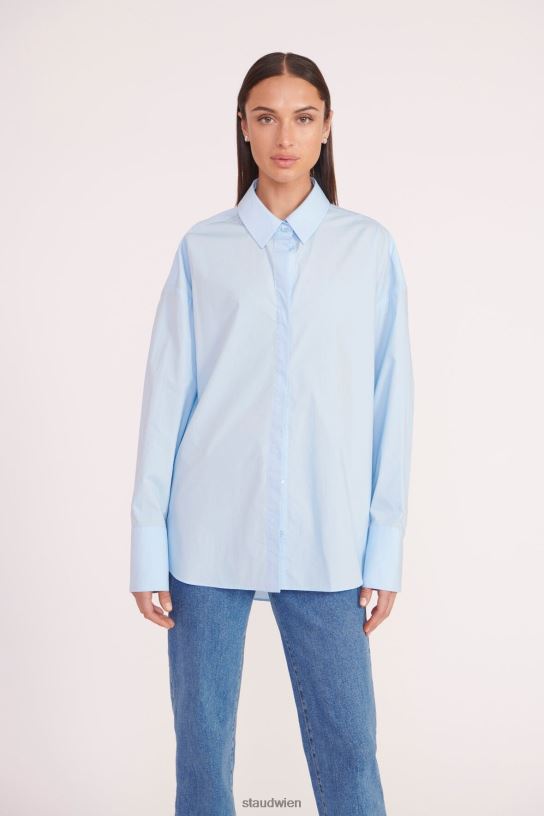 Frauen Colton-Shirt französisches Blau 466Z334 STAUD Kleidung
