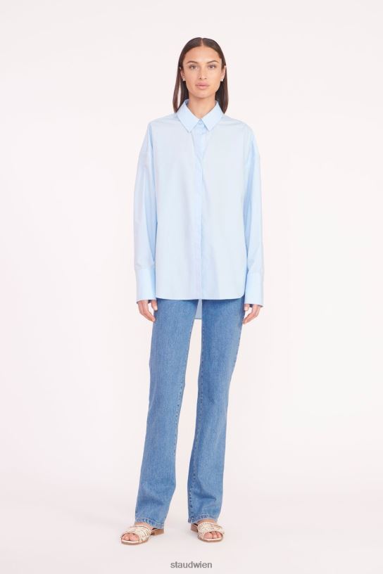 Frauen Colton-Shirt französisches Blau 466Z334 STAUD Kleidung