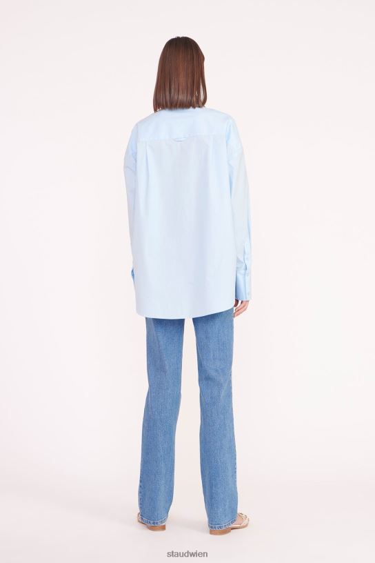 Frauen Colton-Shirt französisches Blau 466Z334 STAUD Kleidung