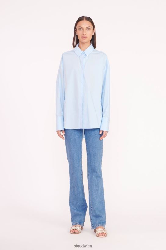 Frauen Colton-Shirt französisches Blau 466Z334 STAUD Kleidung