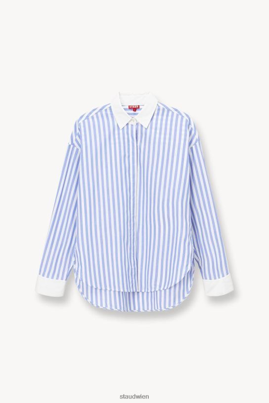Frauen Logan-Shirt Meeresstreifen 466Z331 STAUD Kleidung