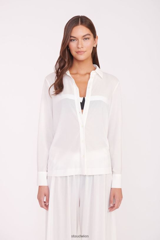Frauen Miriam Coverup-Top Weiss 466Z711 STAUD Kleidung