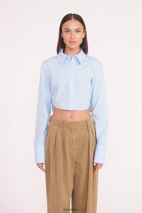 Frauen Seneca-Oberteil französisches Blau 466Z357 STAUD Kleidung