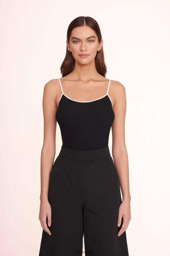 Frauen Soleil-Oberteil Schwarz-Weiss 466Z388 STAUD Kleidung