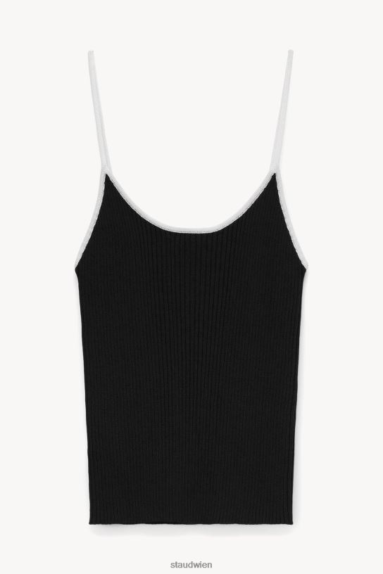 Frauen Soleil-Oberteil Schwarz-Weiss 466Z388 STAUD Kleidung