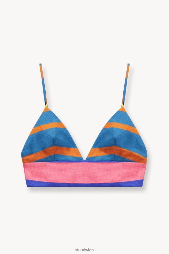 Frauen Tatum-Oberteil Formentera-Streifen 466Z354 STAUD Kleidung