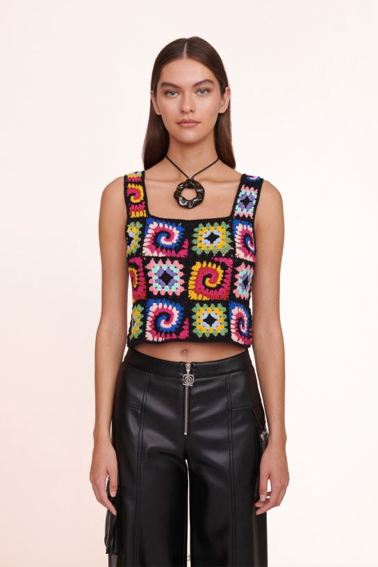 Frauen psychedelisches Top saurer Regenbogen 466Z427 STAUD Kleidung