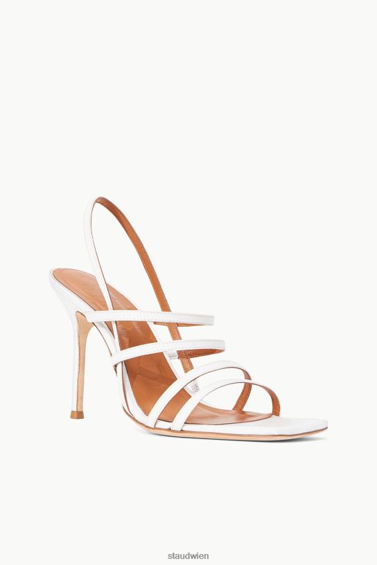 Frauen Anis-Absatz-Satin Weiss 466Z884 STAUD Schuhe
