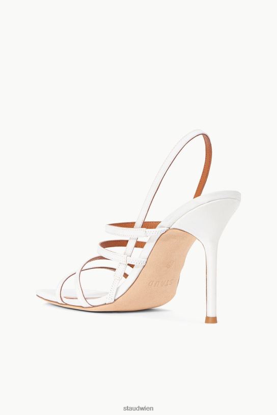 Frauen Anis-Absatz-Satin Weiss 466Z884 STAUD Schuhe