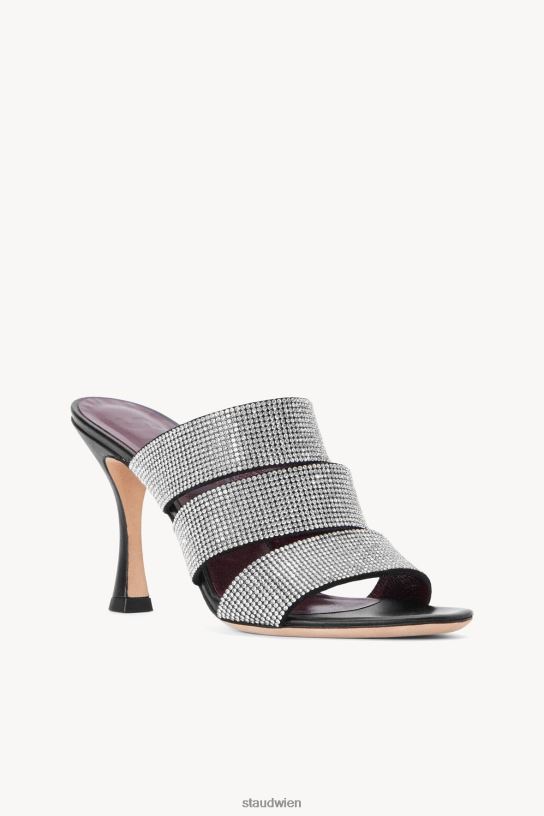 Frauen Sonny-Sandale mit Strasssteinen schwarzer Strassstein 466Z903 STAUD Schuhe