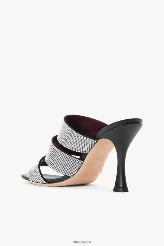 Frauen Sonny-Sandale mit Strasssteinen schwarzer Strassstein 466Z903 STAUD Schuhe