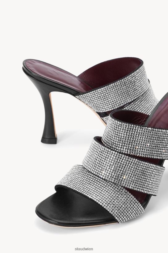 Frauen Sonny-Sandale mit Strasssteinen schwarzer Strassstein 466Z903 STAUD Schuhe