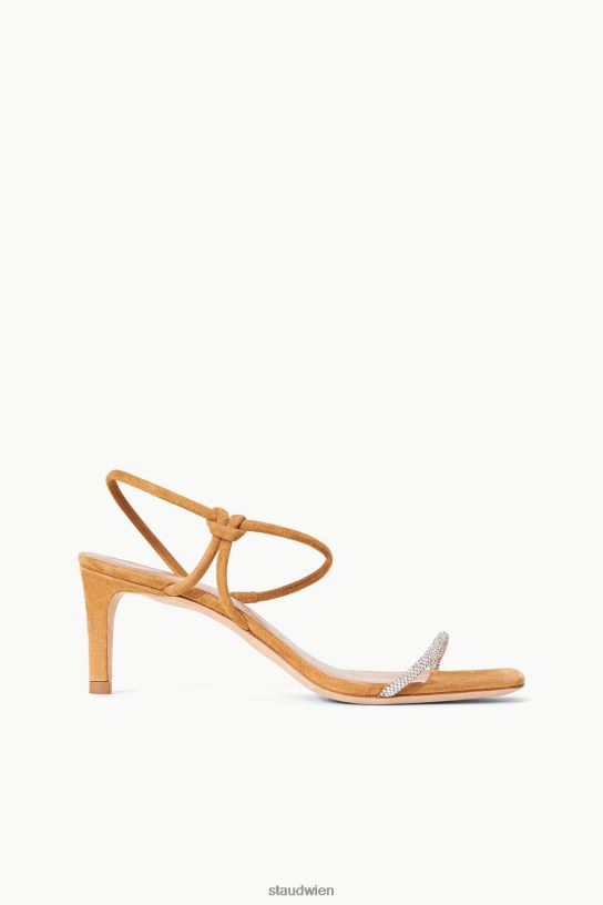 Frauen Wildleder mit Lorbeerkristallabsatz Strass-Cashew 466Z876 STAUD Schuhe