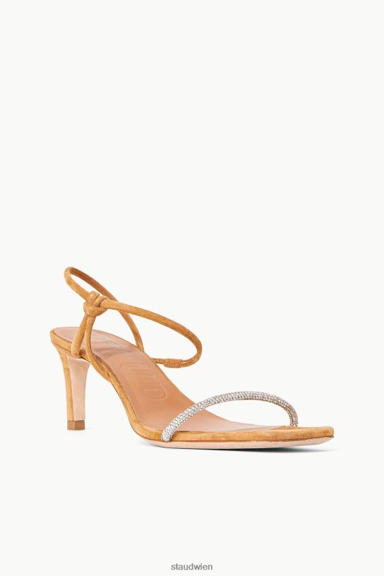 Frauen Wildleder mit Lorbeerkristallabsatz Strass-Cashew 466Z876 STAUD Schuhe