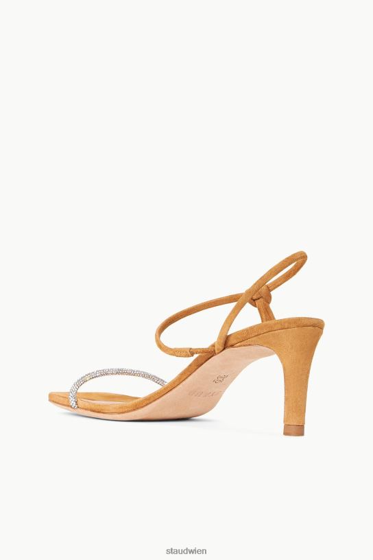 Frauen Wildleder mit Lorbeerkristallabsatz Strass-Cashew 466Z876 STAUD Schuhe