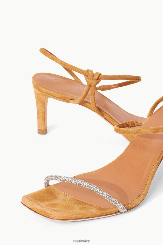 Frauen Wildleder mit Lorbeerkristallabsatz Strass-Cashew 466Z876 STAUD Schuhe