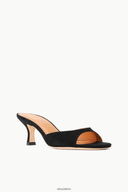 Frauen Brigitte Mule schwarzes Wildleder 466Z943 STAUD Schuhe