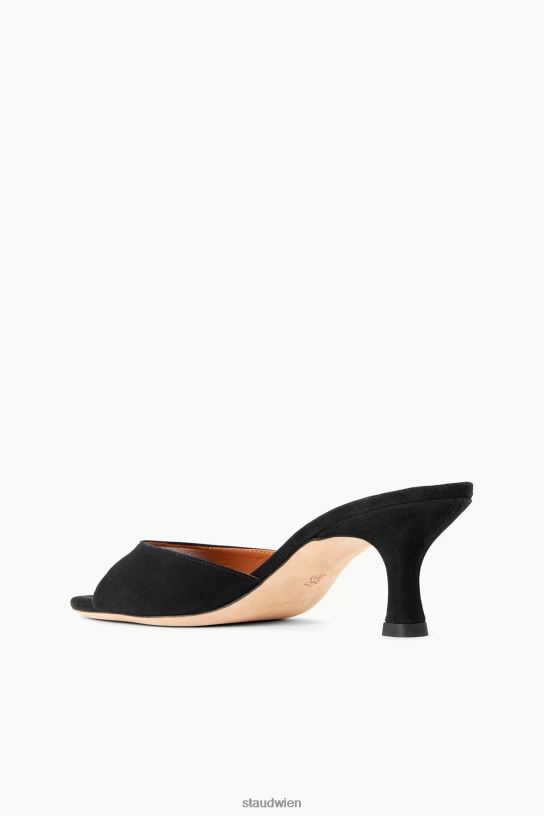 Frauen Brigitte Mule schwarzes Wildleder 466Z943 STAUD Schuhe