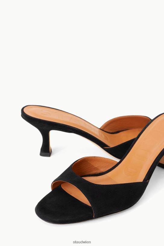 Frauen Brigitte Mule schwarzes Wildleder 466Z943 STAUD Schuhe