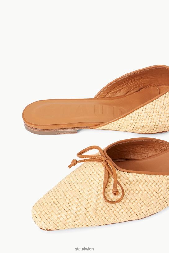 Frauen Gina Mule Bast natürlich 466Z957 STAUD Schuhe