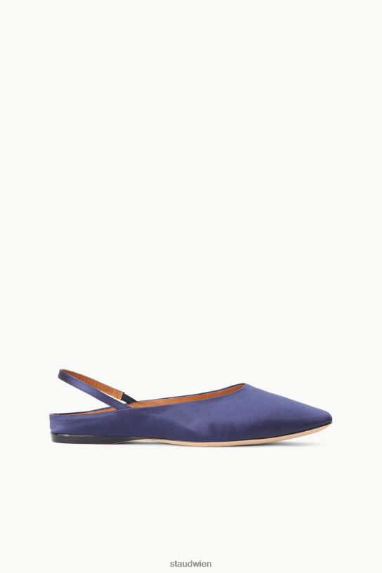 Frauen Janine Mule Satin Marine 466Z951 STAUD Schuhe