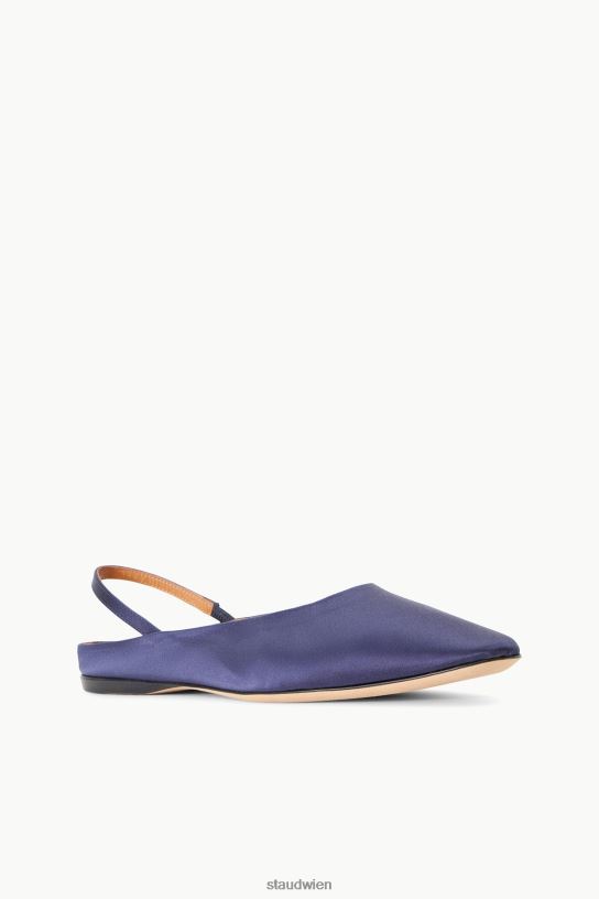 Frauen Janine Mule Satin Marine 466Z951 STAUD Schuhe
