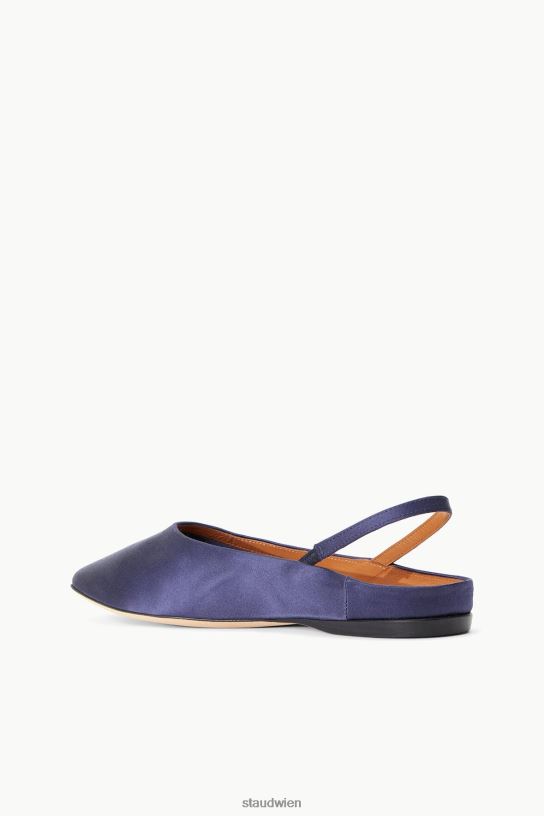 Frauen Janine Mule Satin Marine 466Z951 STAUD Schuhe