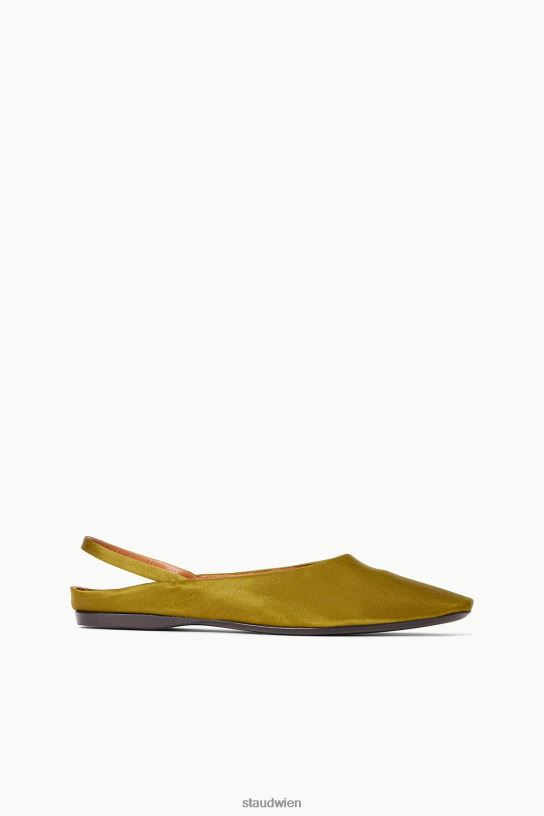 Frauen Janine Mule Satin Olive 466Z952 STAUD Schuhe