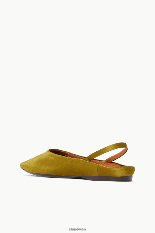 Frauen Janine Mule Satin Olive 466Z952 STAUD Schuhe