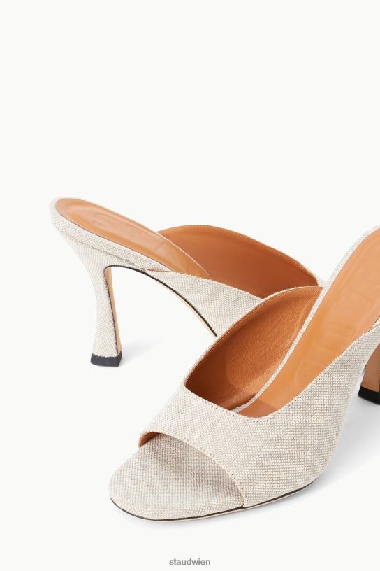 Frauen Sylvia Maultier natürliches Leinen 466Z946 STAUD Schuhe
