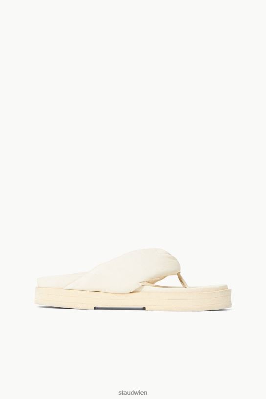 Frauen Dahlienplattform Creme 466Z921 STAUD Schuhe