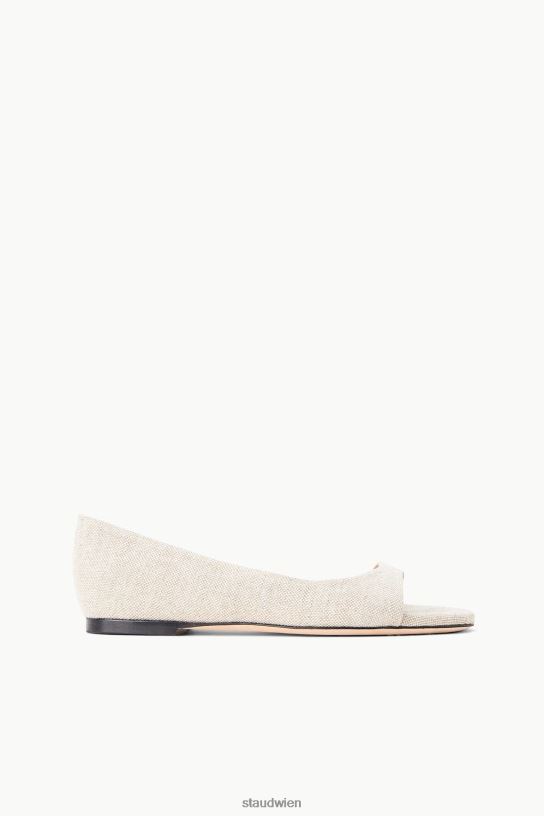 Frauen Dominique Flat natürliches Leinen 466Z911 STAUD Schuhe