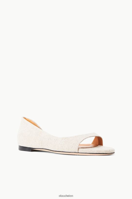 Frauen Dominique Flat natürliches Leinen 466Z911 STAUD Schuhe