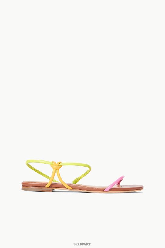 Frauen Lorbeer-Sandale Zitrone multi 466Z913 STAUD Schuhe
