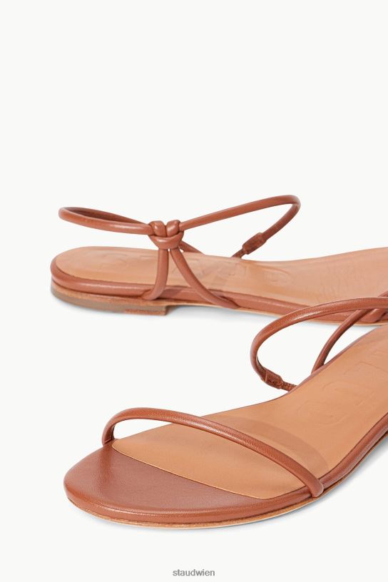 Frauen Lorbeer-Sandale bräunen 466Z915 STAUD Schuhe