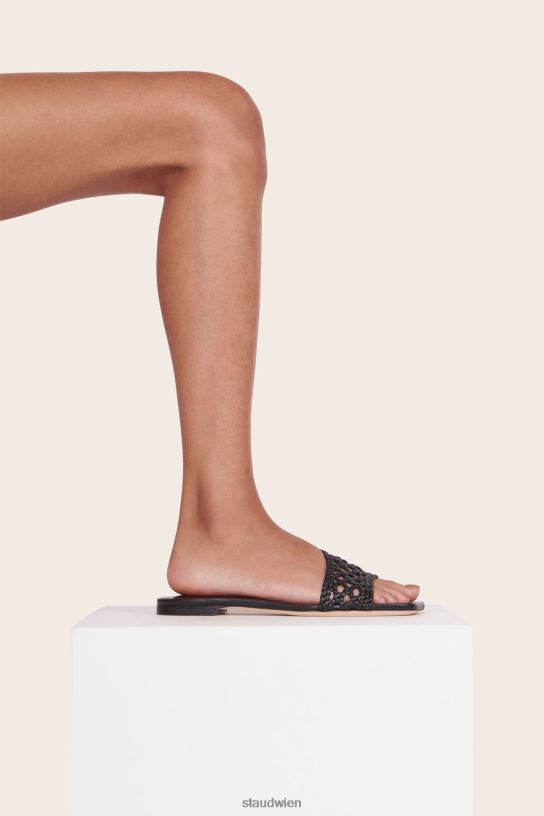 Frauen Nevil Häkelsandale Schwarz 466Z924 STAUD Schuhe