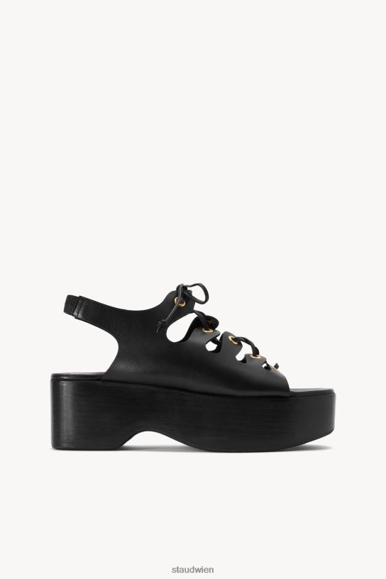 Frauen Quinn-Plateausandale Schwarz 466Z959 STAUD Schuhe