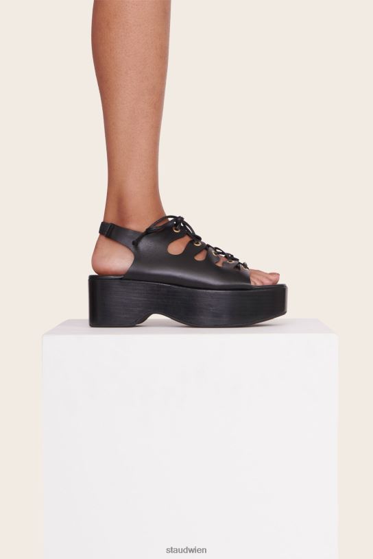 Frauen Quinn-Plateausandale Schwarz 466Z959 STAUD Schuhe