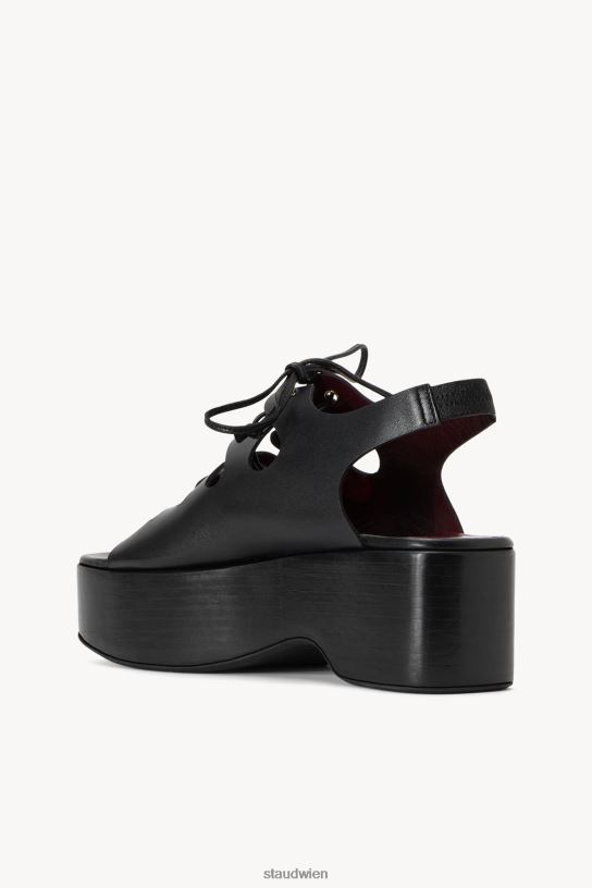 Frauen Quinn-Plateausandale Schwarz 466Z959 STAUD Schuhe