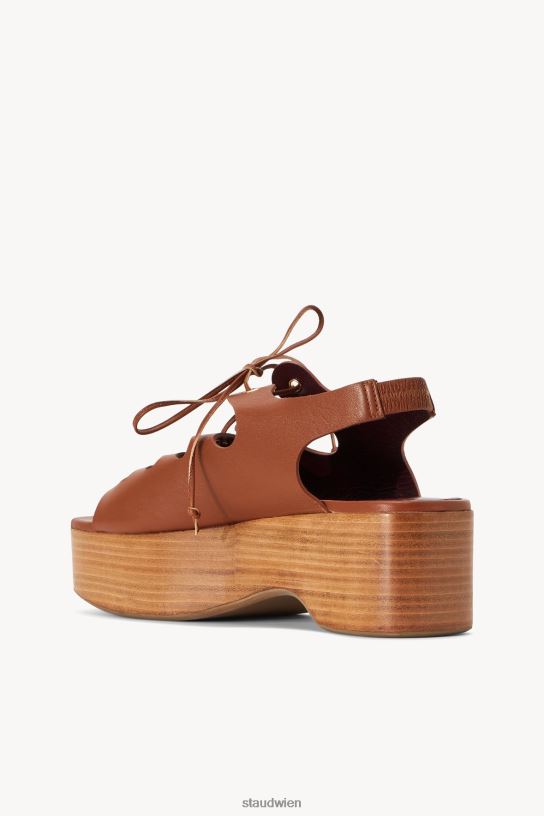 Frauen Quinn-Plateausandale bräunen 466Z960 STAUD Schuhe