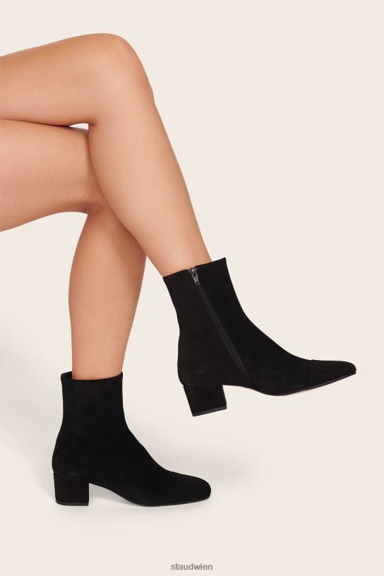 Frauen Aimee Kurzstiefel schwarzes Wildleder 466Z983 STAUD Schuhe