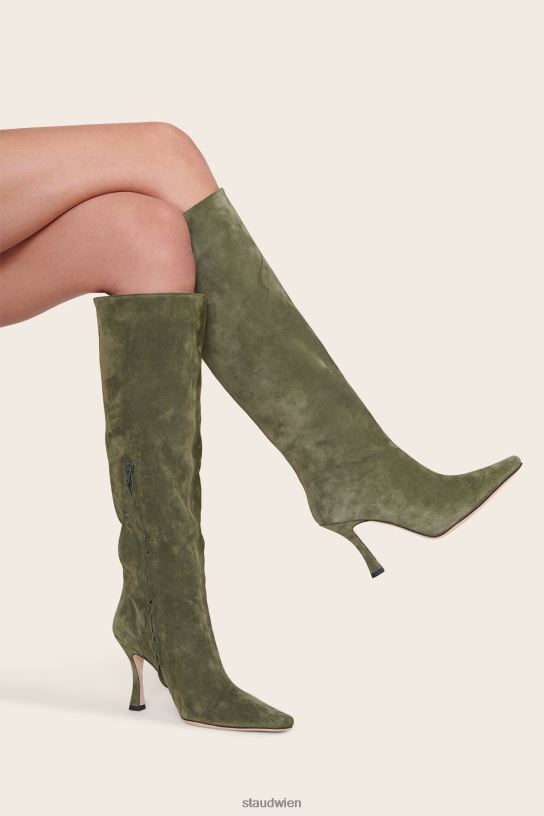 Frauen Cami-Boot-Wildleder Avocado 466Z990 STAUD Schuhe
