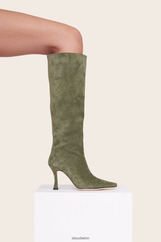 Frauen Cami-Boot-Wildleder Avocado 466Z990 STAUD Schuhe