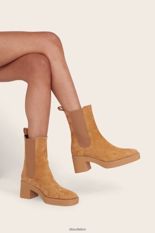 Frauen Cybil-Stiefel Cashew-Wildleder 466Z992 STAUD Schuhe