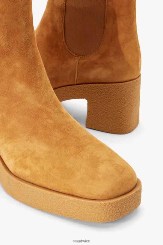 Frauen Cybil-Stiefel Cashew-Wildleder 466Z992 STAUD Schuhe