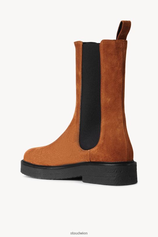 Frauen Palamino-Stiefel hellbraun schwarz 466Z1004 STAUD Schuhe