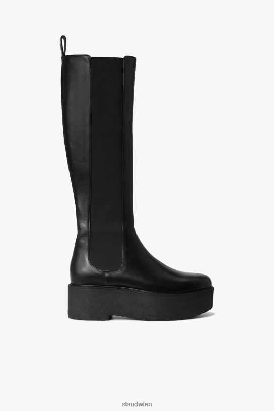 Frauen Palamino hoher Plateaustiefel Schwarz 466Z993 STAUD Schuhe