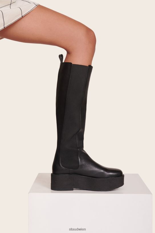 Frauen Palamino hoher Plateaustiefel Schwarz 466Z993 STAUD Schuhe