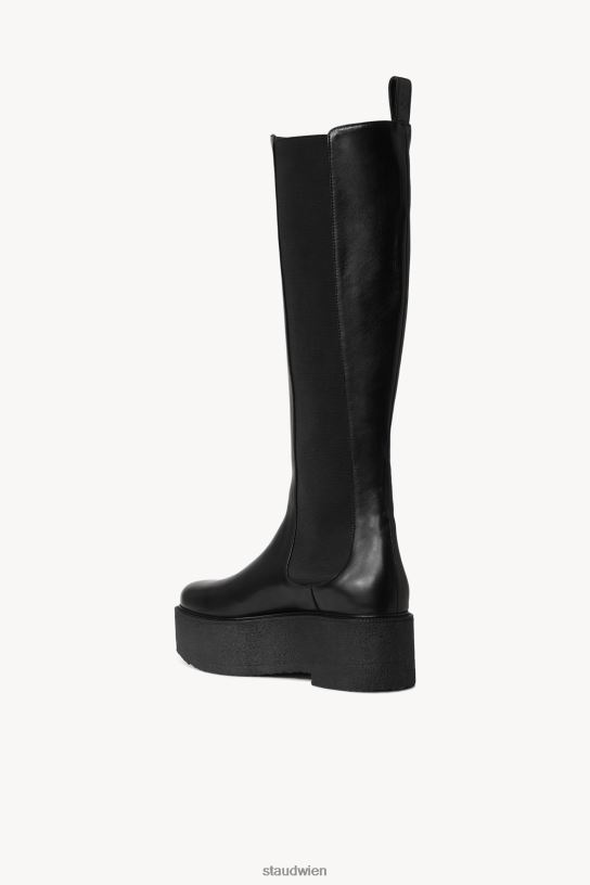Frauen Palamino hoher Plateaustiefel Schwarz 466Z993 STAUD Schuhe