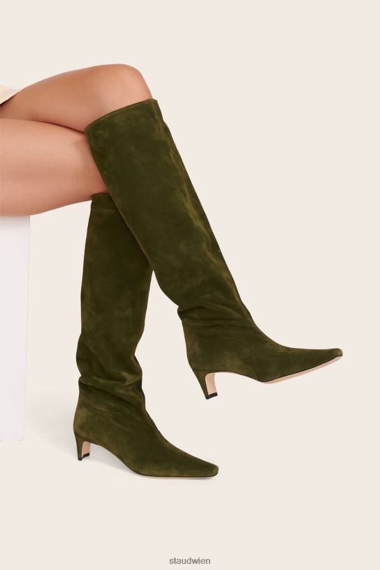 Frauen Wally Boot Wildleder Olive 466Z968 STAUD Schuhe